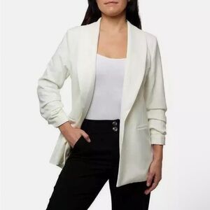 Dakota Blue Ladies Crepe Blazer - Ivory